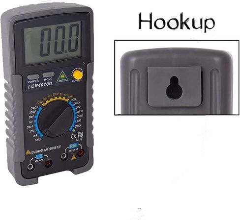 Current Signal Generator Digital Multimeter Meter Capacitance Tester Inductance Tester Resistance Meter, Black Red in Saudi Arabia