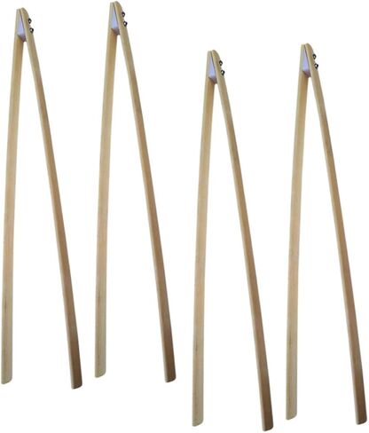 Cabilock Bamboo Trash Clamp 4pcs Pickup Sticks Design Orgonomic Design لإزالة القمامة بسهولة in Saudi Arabia
