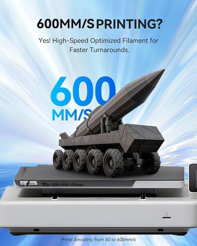 خيوط Jayo Rapid Matte Petg 1.75mm أسود 1.1 كجم ، وسرعة عالية 30-600 مم/ثانية ثلاثية ثلاثية ، ومقاومة عالية الصلابة ومقاومة تأثير ، 1.1 كجم (2.4 رطل) in Saudi Arabia
