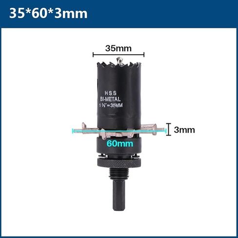 حفرة قاطع القاطع بتات بقعة بقعة فتحة فتحة فتحة لحفر حفر الحفر خرسانة البلاط السيراميك الحفر البناء 1pcs (اللون: 65x105x3mm) in Kuwait