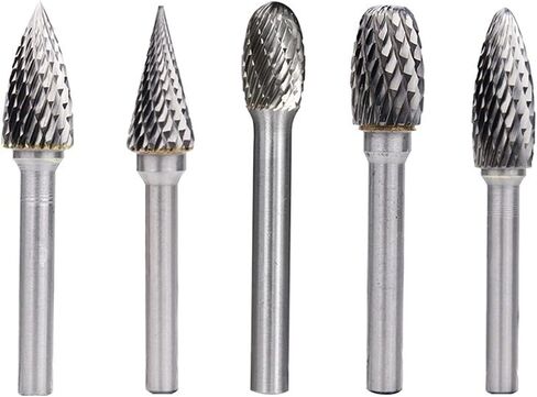 ملفات Rotary E G H M -TYPE DOUBLE CUT TUNGSTEN CARBIDE FILES 6MM SHANK ROTARY BURSFOR أدوات كاشطة خشبية معدنية 1PCS (اللون: E -Type 20x12) in Saudi Arabia