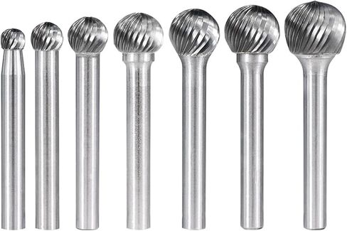 Tungsten Carbide Burr Bit Engraving 6mm Shank Single Cut Rotary Files for Metal Woodworking Tools 1Pcs (Color : 6x5mm) in Saudi Arabia