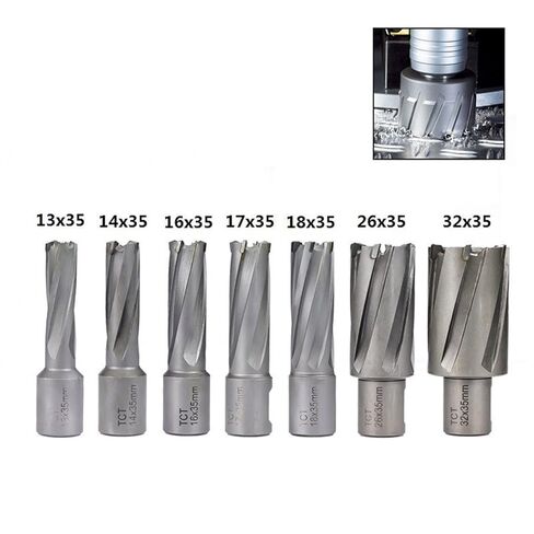 حفر حلقي شانك شانك جوفاء جوفاء لتثبيت ثقب كربيد المعادن حفر قاطع القاطع 1pcs (اللون: 17 × 35 ملم) in Kuwait