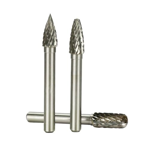 مجموعة ملفات دوارة مجموعة 6 مم شانك كربيد burrs النوع A C D F G قطع مزدوج قطع دوار لأدوات اليد الخشبية المعدنية 1pcs (اللون: نوع) in Kuwait