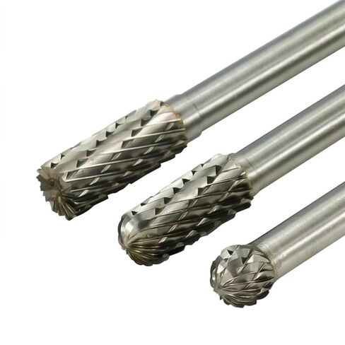 مجموعة ملفات دوارة مجموعة 6 مم شانك كربيد burrs النوع A C D F G قطع مزدوج قطع دوار لأدوات اليد الخشبية المعدنية 1pcs (اللون: نوع) in Kuwait