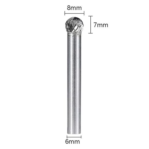 مجموعة ملفات دوارة مجموعة 6 مم شانك كربيد burrs النوع A C D F G قطع مزدوج قطع دوار لأدوات اليد الخشبية المعدنية 1pcs (اللون: نوع) in Kuwait