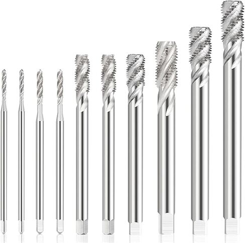 Thread Tap M2-M16 Male Metric Tap Length 100-130mm Spiral Flute Screw Tap Drill Bit Threading Tool Machine Plug Tap 1Pcs (Size : M14-130mm) in Saudi Arabia