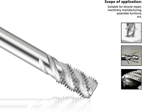 Thread Tap M2-M16 Male Metric Tap Length 100-130mm Spiral Flute Screw Tap Drill Bit Threading Tool Machine Plug Tap 1Pcs (Size : M14-130mm) in Saudi Arabia