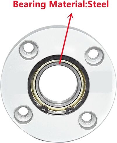 1pcs Aluminum Round Housing Single Bearings with Housings Bearing seat Assembly Direct Mount Unbuckled Ring Diameter 3mm-(6804ZZ-T12-D20) in Saudi Arabia