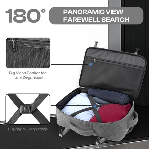 حمل على ظهره ، حقيبة ظهر قابلة للتوسعة قابلة للتوسيع ، حقيبة TSA Airplane المعتمدة ، حقيبة DayPack Weekender تناسب الكمبيوتر المحمول 17 بوصة ، هدايا السفر للرجال ، الأسود in Kuwait
