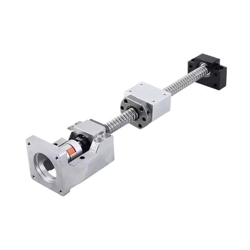 دقة كرة محرك خطية الجزء 1 مجموعة SFU2010 كرات الكرة الجوز 1050-2000 مم بطاقات مغزل الكرة المسمار ومجموعات المحركات لإكسسوارات آلة النقش (1500 مم) in Kuwait