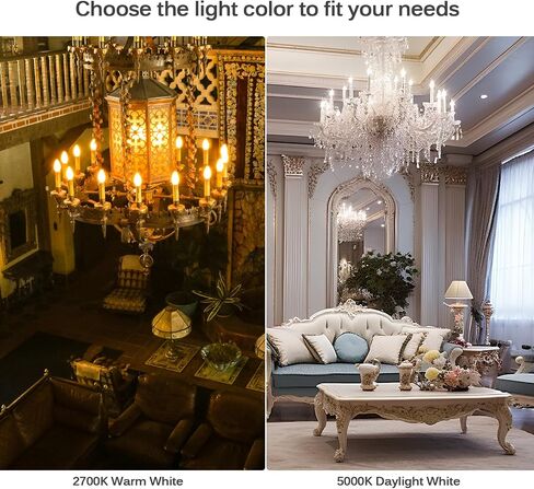 مصابيح مصباح LED المصباح E12 Candelabra 40watt مكافئ ، 2700K أبيض ناعم دافئ ، 4W B11 مصابيح ضوء الثريا ، مصباح شمعة LED لغرفة النوم ، المطبخ ، مروحة السقف ، 12 حزمة in Kuwait