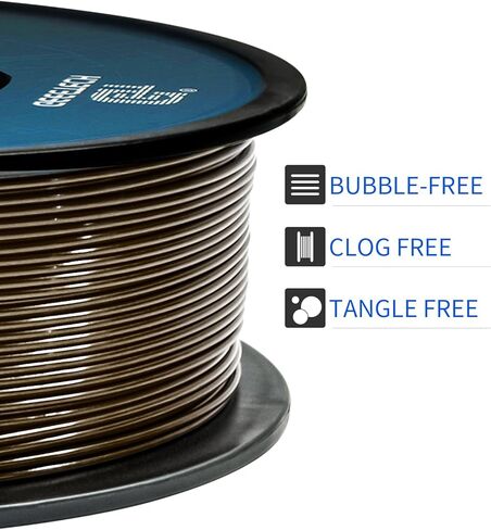 Geeetech PETG Filament 1.75mm Metallic Gold, Upgraded High-Strength 3D Printer Filament, Metallic Shimmer, Glossy Finish, ±0.02mm Precision-1kg Spool (2.2 lbs) for Most FDM Printers in Kuwait