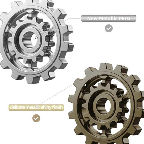 Geeetech PETG Filament 1.75mm Metallic Gold, Upgraded High-Strength 3D Printer Filament, Metallic Shimmer, Glossy Finish, ±0.02mm Precision-1kg Spool (2.2 lbs) for Most FDM Printers in Kuwait
