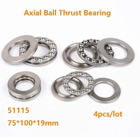 4pcs/الكثير من الكرة المحورية تحمل كرة التوجه المحمل 51115 75 × 100 × 19 ملم تحمل أسطوانة 75 * 100 * 19MM in Saudi Arabia