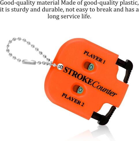BOXOB 2pcs Golf Stroke Counter, Mini Golf Score Keeper Handy Portable 2-Player Shot Clicker Scorekeeper with Key Chain for Different Kinds of Competitions and Games in Saudi Arabia