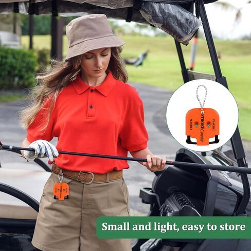 BOXOB 2pcs Golf Stroke Counter, Mini Golf Score Keeper Handy Portable 2-Player Shot Clicker Scorekeeper with Key Chain for Different Kinds of Competitions and Games in Saudi Arabia