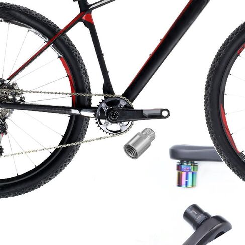 Bike Pedal Extenders,Chrome-Molybdenum Steel Pedal Extenders (1 Pair), 20mm/0.79in Extended Pedal Spacers, Compatible with Most 9/16" Threaded Pedals for SPD MT MTB BMX Road Street Bicycles in Saudi Arabia