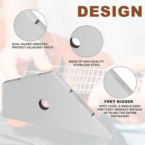 أداة Boao Fret Kisser Fret التسوية أداة Luthier Steel Steel Luthier للغيتار وباس إصلاح in Saudi Arabia