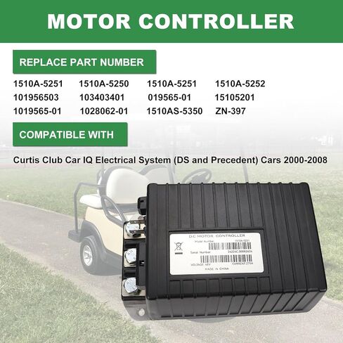 1510A-5251 1510A-5201 DC Motor Controller Controller 48V 275A متوافق مع Curtis Club Car Golf Cart Respion1510A-5250 1510-5201 1510A-5252 in Saudi Arabia