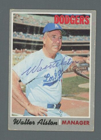 وقع والت ألستون على بطاقة Topps 1970 #242 Auto مع B&E Hologram - بطاقات موقعة للبيسبول in Saudi Arabia