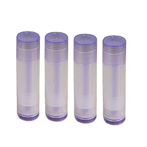 25Pcs Lip Balm Tubes Containers 5g Clear body with Twist Bottom and Cap,Empty Refillable Plastic DIY Lipstick Lip Gloss Containers Chapstick Tube Crayon Pipe Bottle (black lid)