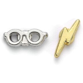 Official Harry Potter Lightning Bolt and Glasses Stud Earrings