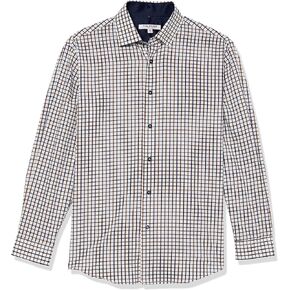 Isaac Mizrahi Boy's Long Sleeve Check Pattern Button Down Shirt