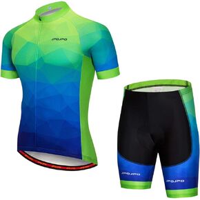 Hotlion Men's Cycling Jersey Set Bib Shorts Summer Cycling Clothing Suit Pro Team Bike Clothes