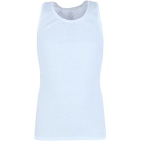 Fruit of the Loom Boys White Tank Top A-Shirts 5 Pack, L, White