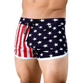Men's American Flag Retro Running Short
