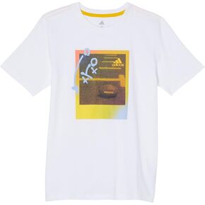 adidas Kids Short Sleeve Sport Escape T-Shirt for Big Kids Offers Graphic Print, Straight Hemline
