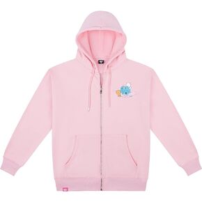 Milkmochabear Snapshot Hoodie - Cute Unisex Drop Shoulder Oversized Full-Zip Hoodie for Women and Men