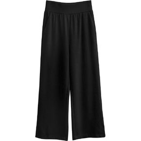 Wide Leg Yoga Pants for Women Comfy High Waisted Sweatpants Casual Sweat Pant Lounge Palazzo Pajama Pants with Pockets