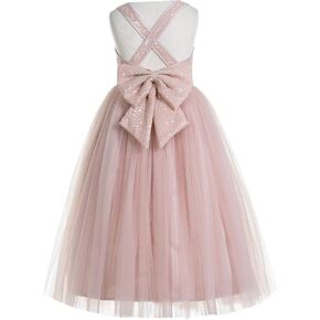 ekidsbridal Crossed Straps A-Line Junior Flower Girl Dresses Pageant Dress Ball Gown 177
