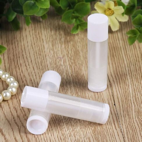 25 قطعة من عبوات أنابيب مرطب الشفاه 5 جرام، جسم شفاف مع قاعدة ملتوية وغطاء، عبوات بلاستيكية فارغة قابلة لإعادة الملء لأحمر الشفاه DIY وزجاجة أنبوب تلوين الشفاه (غطاء أسود) in Kuwait