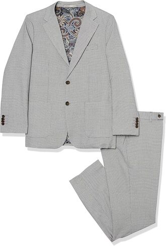 Isaac Mizrahi Slim Fit Boy's Houndstooth Suit in Saudi Arabia
