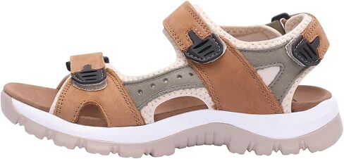 Harssidanzar Women's Leather Sandals Outdoor Sandals Hiking Sandals Casual Walking Sandals Strap Adjustable Beach Sandals For Women SL256US in Saudi Arabia