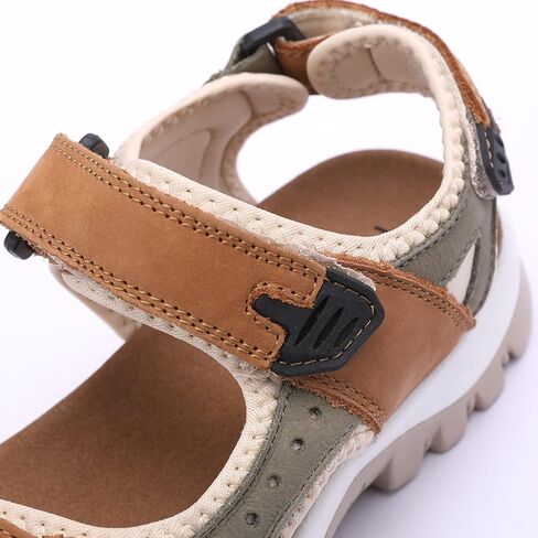 Harssidanzar Women's Leather Sandals Outdoor Sandals Hiking Sandals Casual Walking Sandals Strap Adjustable Beach Sandals For Women SL256US in Saudi Arabia