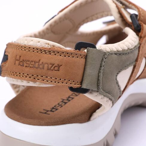 Harssidanzar Women's Leather Sandals Outdoor Sandals Hiking Sandals Casual Walking Sandals Strap Adjustable Beach Sandals For Women SL256US in Saudi Arabia