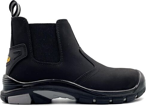 Lurewilder تشيلسي أحذية العمل الصلب تو أحذية السلامة سحب على الأحذية الجلدية مقاومة الماء ثابت مقاومة النفط تبديد in Kuwait