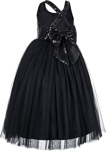 ekidsbridal أشرطة متقاطعة على شكل حرف A فساتين فتاة الزهور الصغيرة فستان المسابقة ثوب الكرة 177 in Kuwait