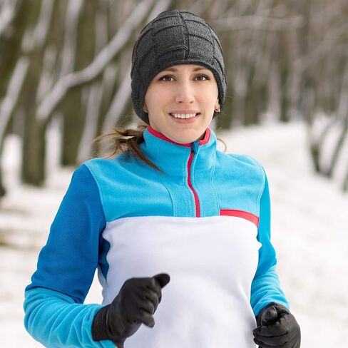 2 Pieces Bluetooth Beanie Hat Wireless Beanies Electronic Headphone Warm Knit Hats Music Hats Running Accessories Thanksgiving Christmas for Men Women Hunting Camping Climbing Winter Outdoor Sports in Saudi Arabia