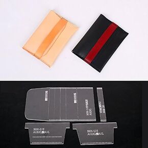 Card Holder Acrylic Template Bag Leather Pattern Acrylic Leather Pattern Leather Templates for Card Bag
