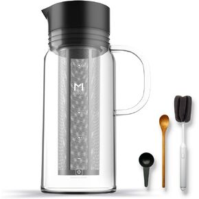 MAVO Cold Brew Coffee Maker, Ice Coffee Maker (34oz/1000ml),100% Airtight,Removable Stainless Steel Filter,Perfect For Homemade Iced Coffee and Ice Tea