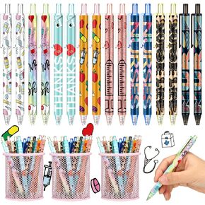 Leinuosen 120 Pcs Nurse Pens Bulk Pens for Nurses Nurse Gifts Nursing Pens Funny Nurse Pens Nurses Week Presents Bulk 2023 for Nurse Doctor Teachers Students Women Men