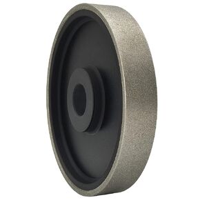 Diamond Lapidary Jewelry Grinding Wheel 6 Inch with 1 Inch Arbor Hole, Diamond Grinding Wheel for Gem, Marble, Granite, Glass, Ceramics, Cemented Carbide, 120 Grit