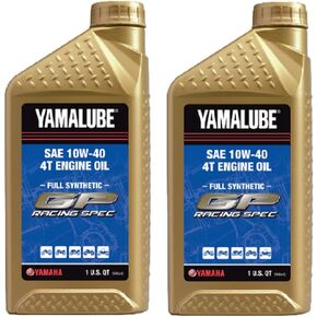 Yamaha Original OEM Yamalube LUB-RS4GP-FS-12 / 10W40 4T GP RACING Spec زيت صناعي كامل - 2 كوارت in Kuwait