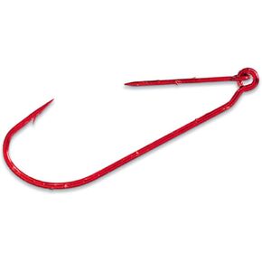 Mister Twister RKH7-4/0 Keeper Hook Size 4/0, Weedless, Worm, Red, Multi, One Size in Kuwait