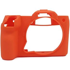 GFX 50S II Case, Fullbody Ultra-thin Lightweight Rubber Soft Silicone Housing Case Bag Cover for Fujifilm Fuji GFX 50S II (Orange)